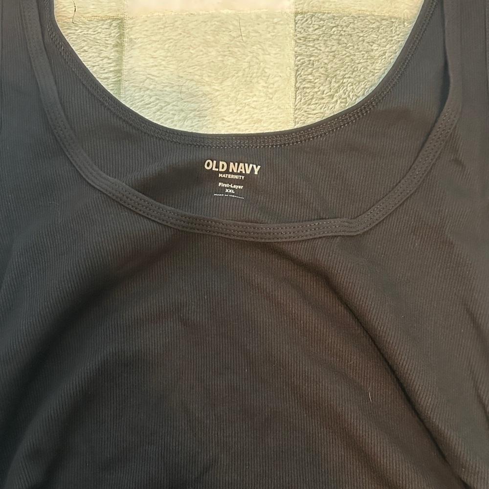 Old Navy Women's Maternity Black Tank Top